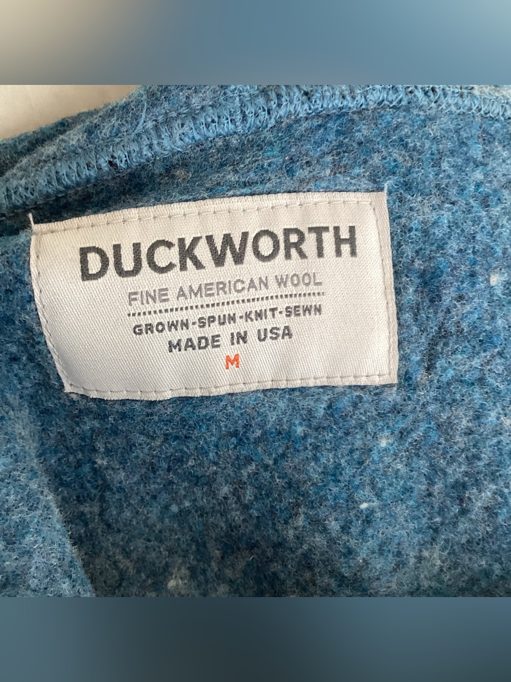 Duckworth Women's Powder High Neck Sweater made in USA merino wool - Picture 10 of 12